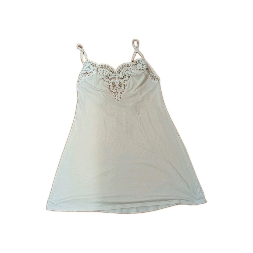 Coquette Soft Girl Victoria Secret White Cream Lace Tank Top/Mini Dress